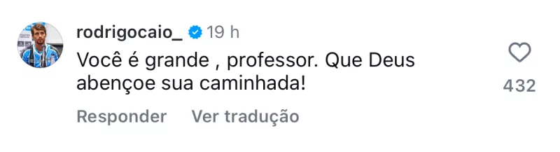 Com futuro indefinido, Rodrigo Caio deixa mensagem para Renato: "Você é grande"