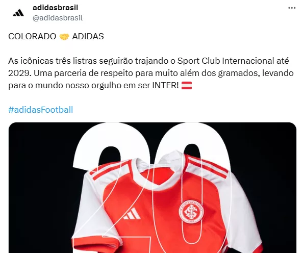 Últimas do Inter: renovação com a Adidas, despedida de jogador e reforços para a zaga