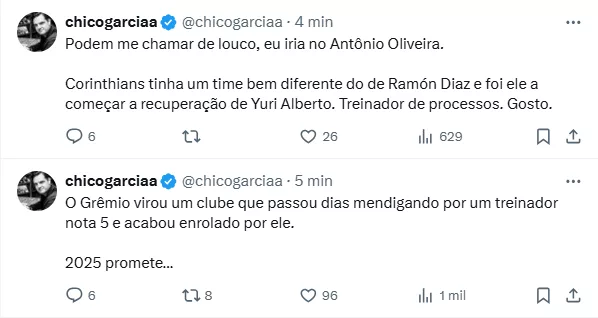 Jornalista chama Caixinha de "treinador nota 5" e sugere Antônio Oliveira para o Grêmio