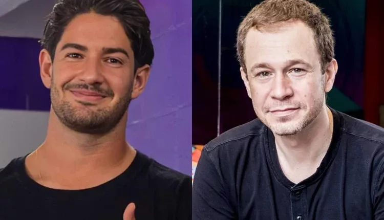 Ex-Inter Alexandre Pato e Tiago Leifert, juntos no SBT