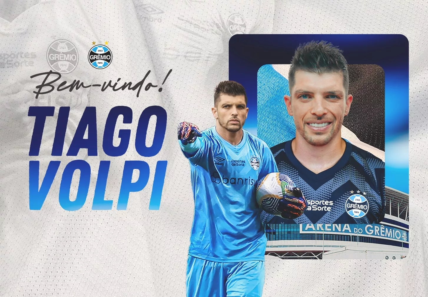 Tempo de contrato, lances e data da apresentação: Grêmio anuncia o goleiro Tiago Volpi Volpi pelo Grêmio