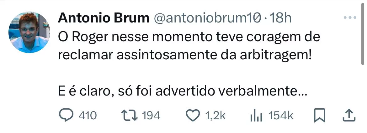 Ex-dirigente do Grêmio cita Roger e esquenta clima para sábado; Gre-Nal tem árbitro definido