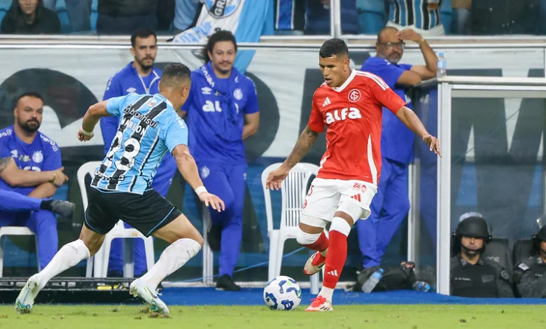 A situação de Grêmio e Inter na classificação do Brasileirão após seis rodadas Braian Aguirre pelo Inter