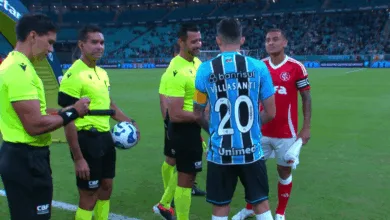 Villasanti e Alan Patrick, - Brasileirão 2025 - Grêmio x Inter - Grenal 447 - Foto: Reprodução/Premiere
