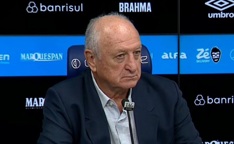Grêmio acompanha situação com o Cruzeiro e pode tentar volta de Dudu, diz site Apresentação de Luiz Felipe Scolari, o Felipão. Novo coordenador técnico do Grêmio em 2025 - Foto YouTube/Grêmio