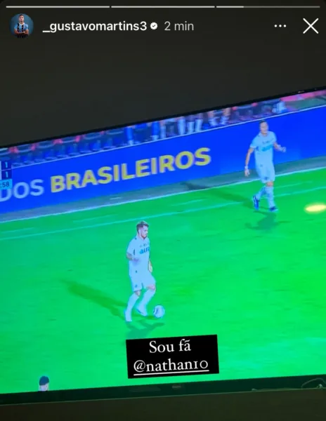 Zagueiro do Grêmio celebra entrada e retorno de Nathan aos jogos: "Sou fã"