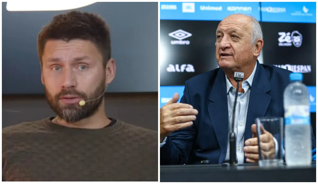 "Falei com ele...": Rafael Sobis parabeniza Grêmio e rasga elogios a Felipão Sobis elogiou a chegada de Felipão no Grêmio