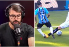 Diori Vasconcelos avaliou lances de Grêmio x Santos