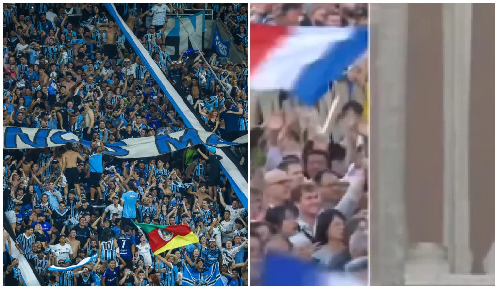 Repórter relata presença de torcedores do Grêmio na escolha do novo Papa: "Passaram por mim" Grêmio Papa