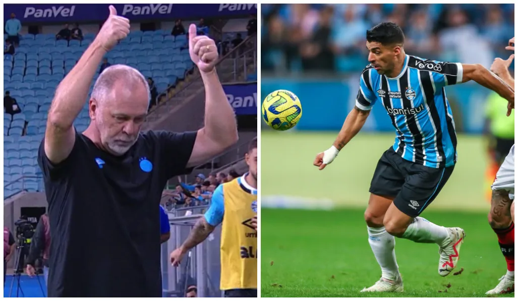 Mano lembra Suárez e cita outro ex-Grêmio que gostaria de ter no time: "Aceitamos" Mano Menezes citou Suárez