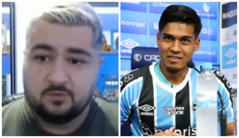 Comentarista detona entrevista de atacante do Grêmio no Uruguai: "Para de encher o saco" Comentarista detona entrevista de atacante do Grêmio no Uruguai: "Para de encher o saco"