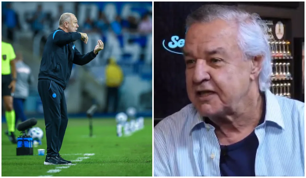 Odone volta a dar entrevista e pede paciência com Mano no Grêmio: "Vai ter problema" Grêmio de Odone e Mano