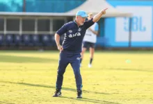 Grêmio vai jogar neste domingo contra o Santos - Foto: Angelo Pieretti/Grêmio