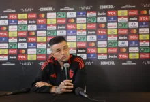 Andrés D'Alessandro deu coletiva pelo Inter