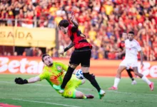 Jogo entre Sport x Internacional em jogo válido pelo campeonato brasileiro série A 2025, partida realizada no estádio da Ilha do Retiro, neste domingo (25). Foto: Paulo Paiva/ Sport Recife.