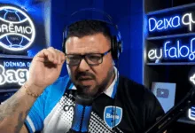 Aléx Bagé comentando empate do Grêmio com Atlético Grau, do Peru. Foto: YouTube/Canal do Alex Bagé