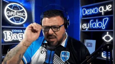 Aléx Bagé comentando empate do Grêmio com Atlético Grau, do Peru. Foto: YouTube/Canal do Alex Bagé