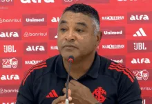 Roger Machado, comenta em entrevista coletiva a derrota do Inter por 4x0 para o Botafogo no Nilton Santos (Foto: Reprodução/GZH)