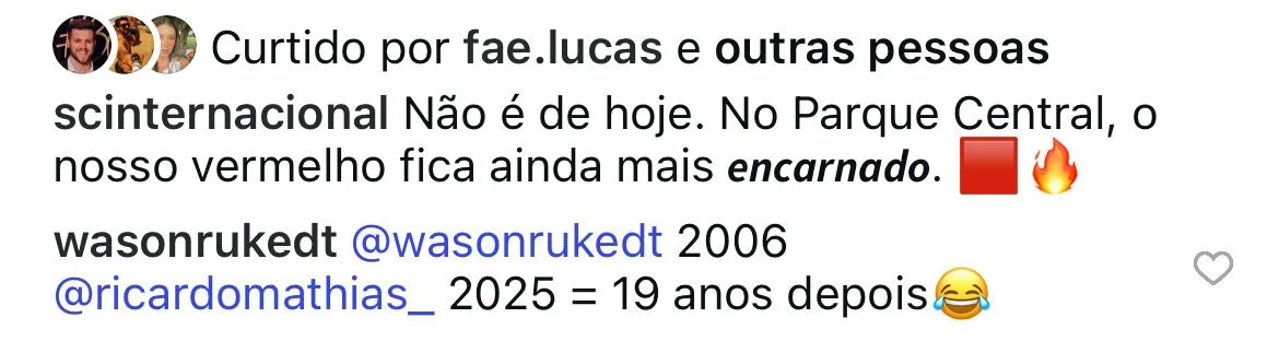 O comentário de Rentería após Ricardo Mathias brilhar pelo Inter no Uruguai