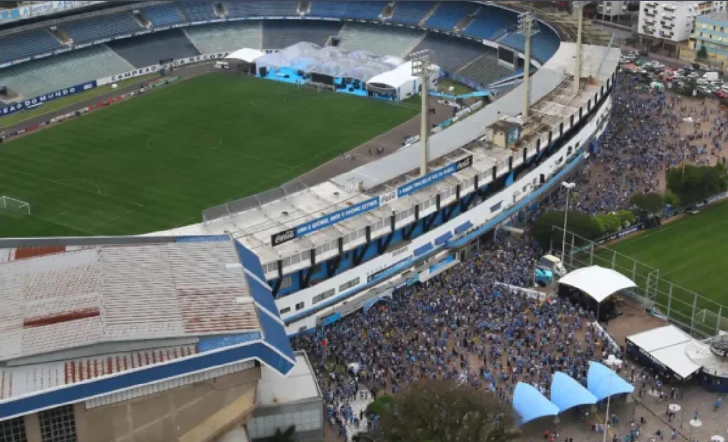 Grêmio não tinha mais "condição nenhuma" de seguir no Olímpico, diz ex-presidente Estádio Olímpico, do Grêmio
