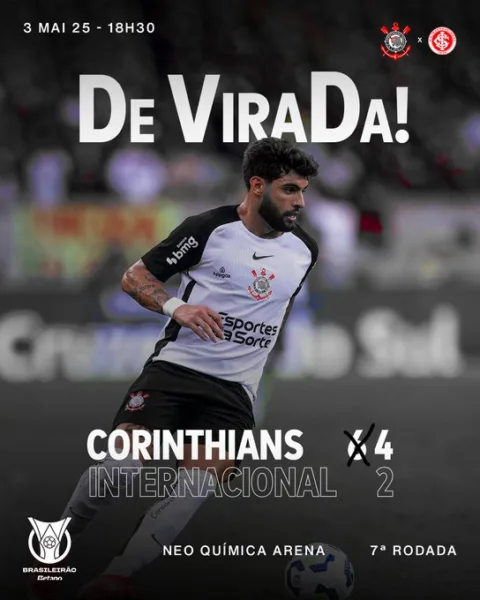 Como o Corinthians provocou o Inter depois da vitória pelo Brasileirão
