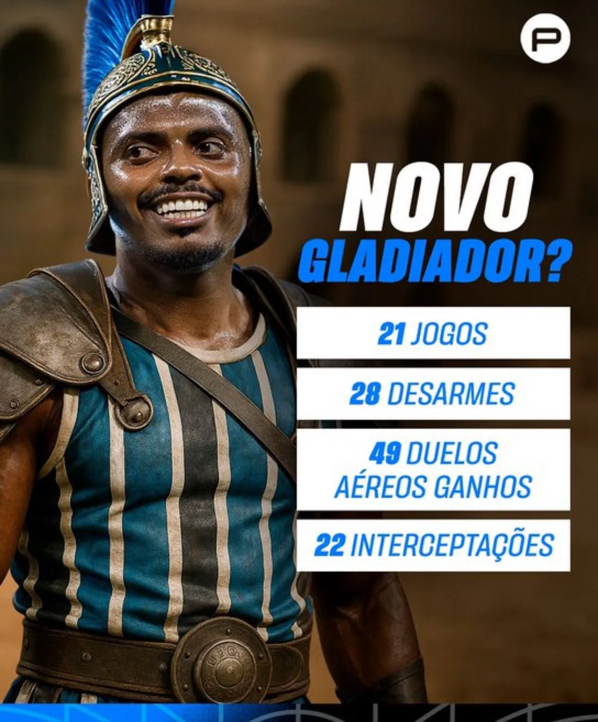 Novo Gladiador? Publicação de emissora sobre Jemerson surpreende torcida do Grêmio