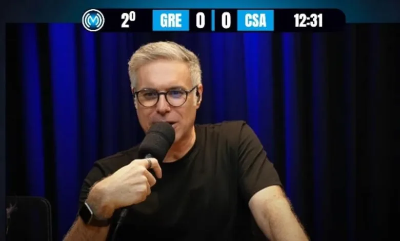 Após estreia, Marco de Vargas revela próximo jogo do Grêmio que vai narrar: "Alma e excelência" Marco de Vargas narra o Grêmio