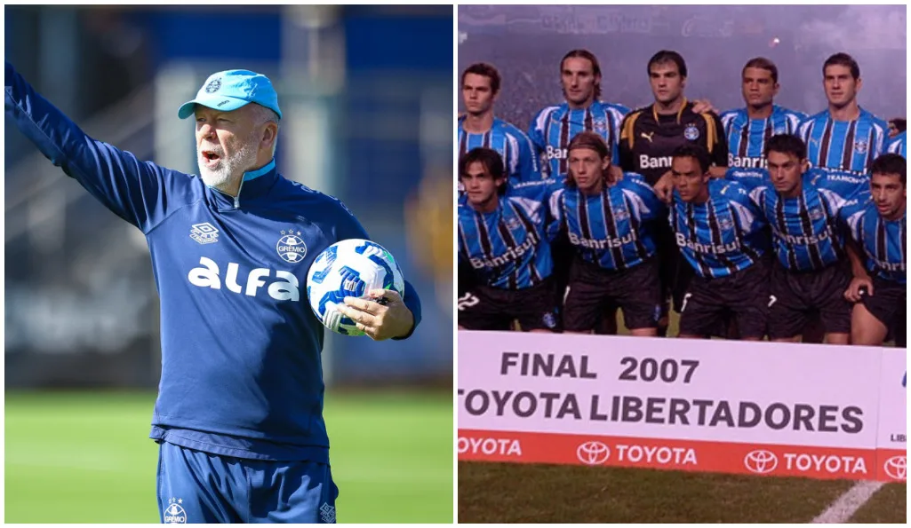 Na memória: Mano revela o valor da folha salarial do Grêmio vice da Libertadores de 2007 Grêmio tinha Mano Menezes em 2007