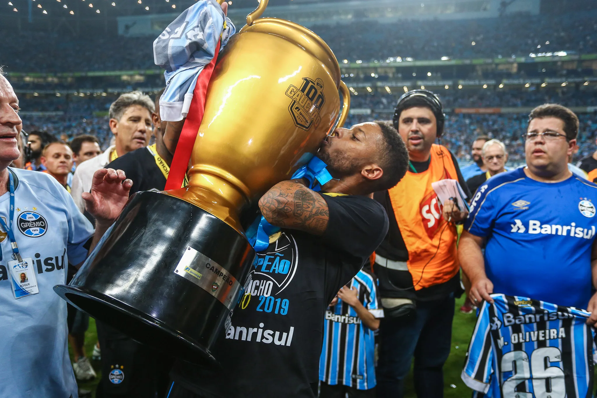 Ex-atacante do Grêmio relembra resenha com Bolzan após decidir Gauchão contra o Inter: "Corajoso" Grêmio Lucas Uebel