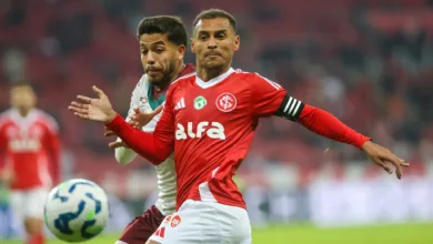 Alan PAtrick, jogador do Inter contra o Fluminense, brasileirão 2025, no Beira-Rio