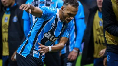 Braithwaite no empate do Grêmio