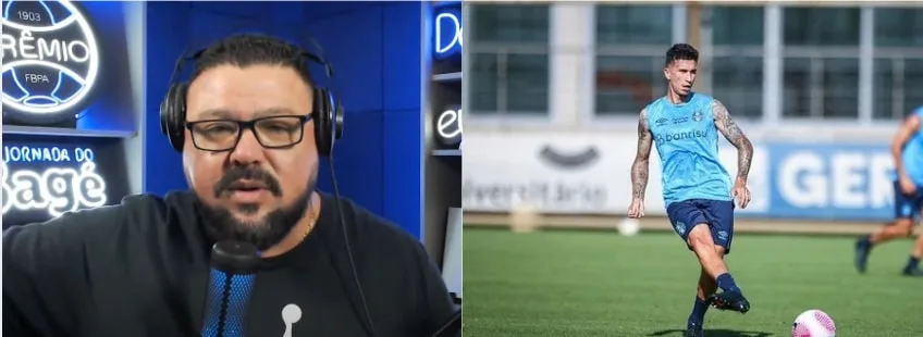 Bagé critica Dodi no Grêmio e conta história curiosa: "Trabalhei uma época no McDonalds..." Bagé com Dodi no Grêmio