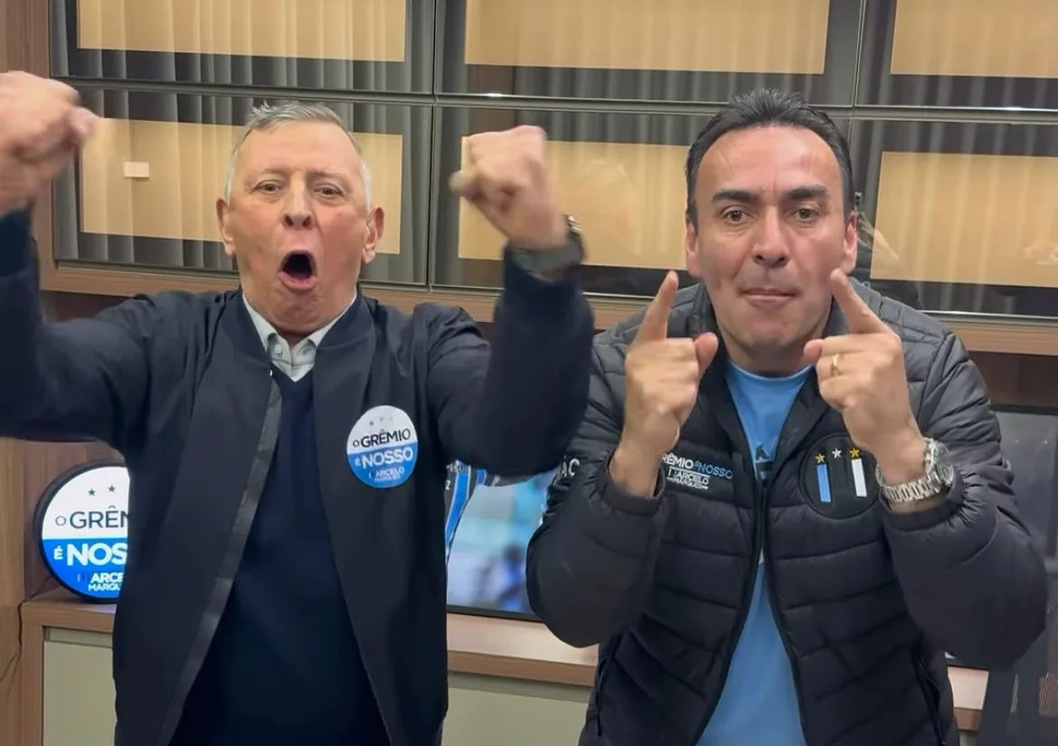 Marques anuncia parceria de Celso Rigo nas eleições do Grêmio: "Confiou no projeto" Celso Rigo Grêmio