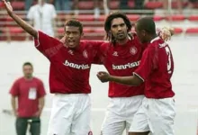 Marabá, ex-Inter, ao lado de Fernandão
