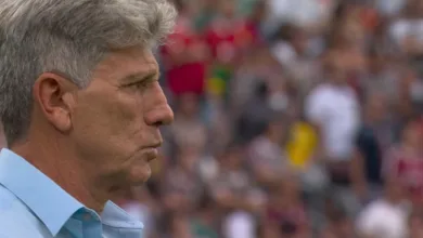 Ex-Grêmio, Renato (Gaúcho) Portaluppi, no jogo do Fluminense contra Ulsan HD, válido pela 2ª rodada da Copa do Mundo de Clubes Fifa