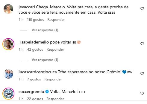 Marcelo Grohe faz novo anúncio nas redes sociais e agita a torcida do Grêmio