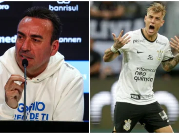Bagé pergunta para Marques sobre Róger Guedes no Grêmio; saiba a resposta Marques e Guedes