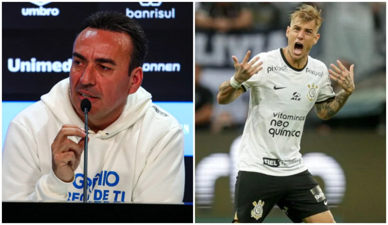 Bagé pergunta para Marques sobre Róger Guedes no Grêmio; saiba a resposta Marques e Guedes