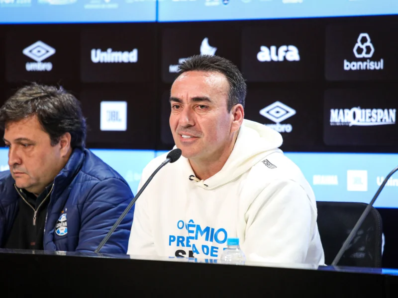 Marques e Rigo definem modelo de negócio para a "grande contratação" no Grêmio Arena do Grêmio pode ter avalanche?