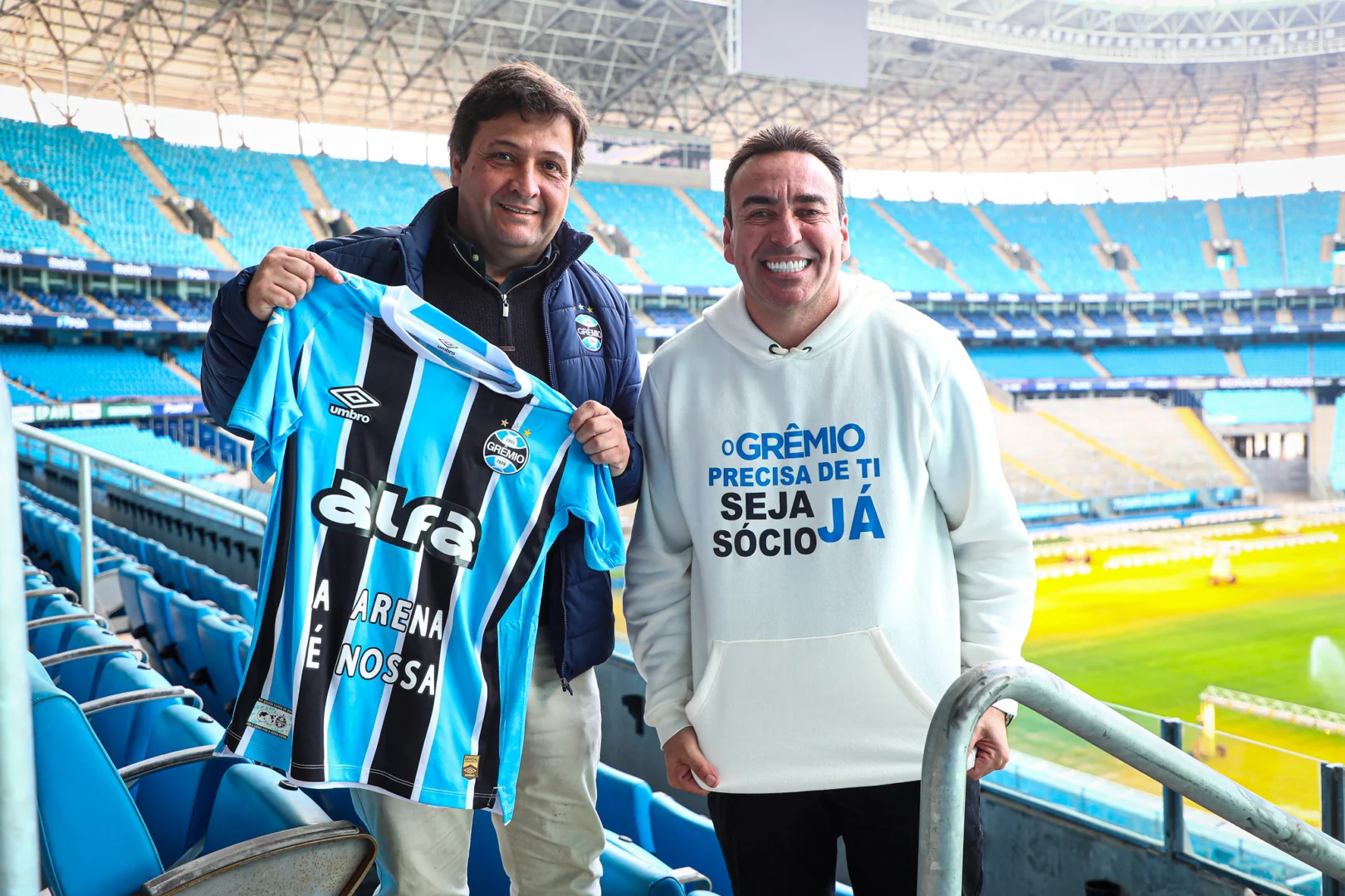 Perto de assumir oficialmente a Arena, Grêmio estuda homenagem para Marcelo Marques