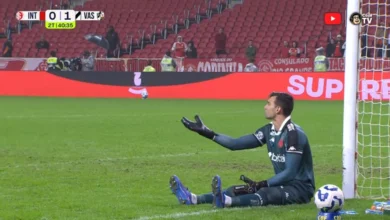 Comissão de arbitragem da CBF se manifesta sobre caso de Léo Jardim em Inter x Vasco Léo Jardim expulso em Inter x Vasco