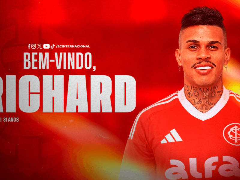 Inter surpreende e anuncia contratação do volante Richard, ex-Corinthians e Cruzeiro Richard é do Inter