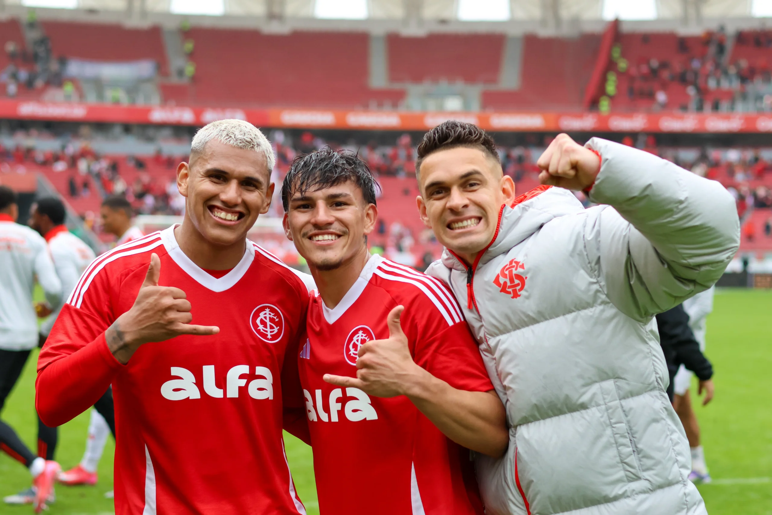 Inter vence o Ceará com gol de Alan Patrick e embala no Brasileirão Braian Aguirre, Bernabei e Rafael Norré, após vitória do Inter por 1x0 contra o Ceará