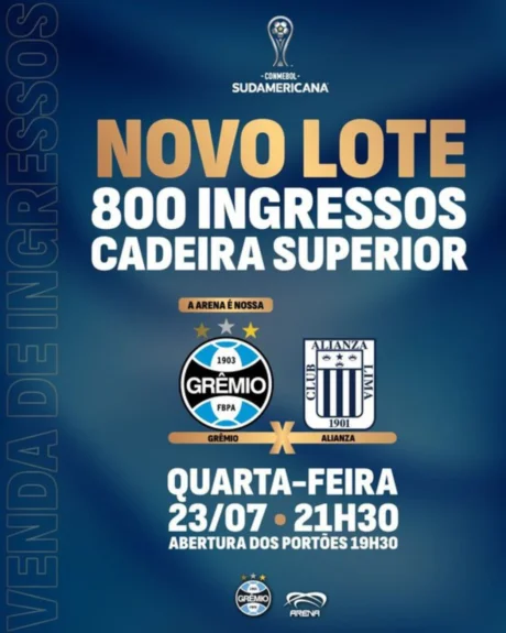 Grêmio acrescenta novo lote de ingressos e entrega "chave da Arena" para a torcida
