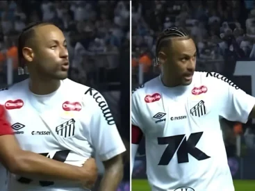 Neymar em Santos x Inter