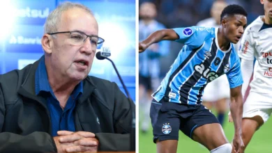 Sérgio Vasquez exalta jovens do Grêmio e critica veteranos por falta de entrega Sérgio Vasques e Alysson, conselheiro e jogador do grêmio