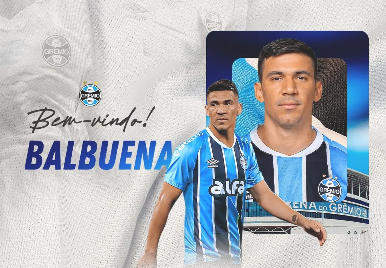 Na expectativa por Róger Guedes, Grêmio anuncia a contratação de Balbuena Balbuena é do Grêmio