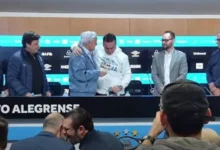 Odone com Marques no Grêmio
