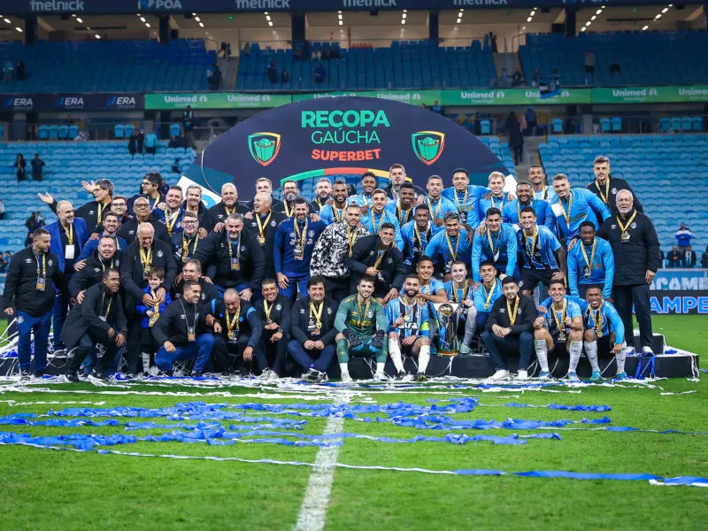 Grêmio divulga bastidores do título da Recopa Gaúcha com frase de efeito de Mano Menezes Grêmio campeão da Recopa Gaúcha