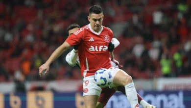 O motivo que deixará Rafael Borré fora de Palmeiras x Inter pelo Brasileirão Borré pelo Inter